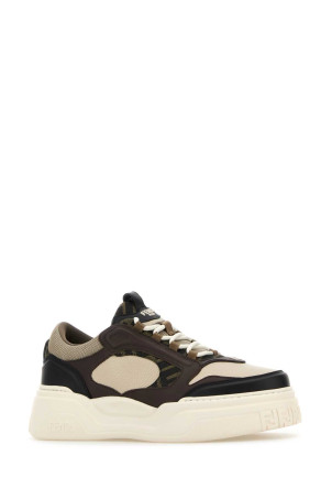 Multicolor leather and canvas Fendi Force sneakers FENDI (7E1728AU20)