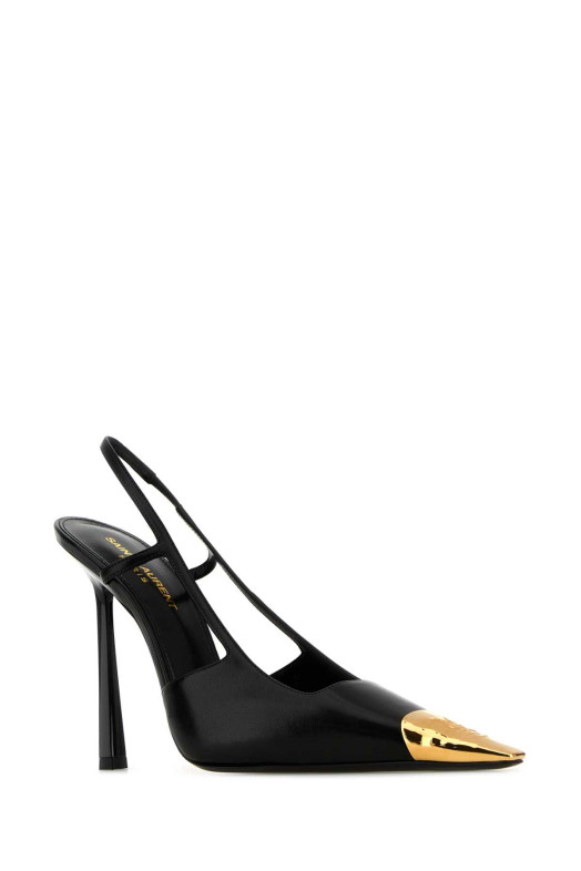 Black leather Jeanne pumps Black SAINT LAURENT (800164AADX2)