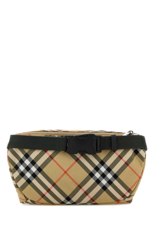 Embroidered fabric Check belt bag BURBERRY (8091780)
