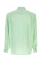Mint green satin shirt SAINT LAURENT (864348Y2N49)