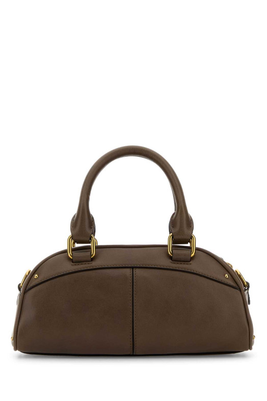 Mud leather small Bowling ChloÃ© small handbag CHLOE (CH26SS956Q86)