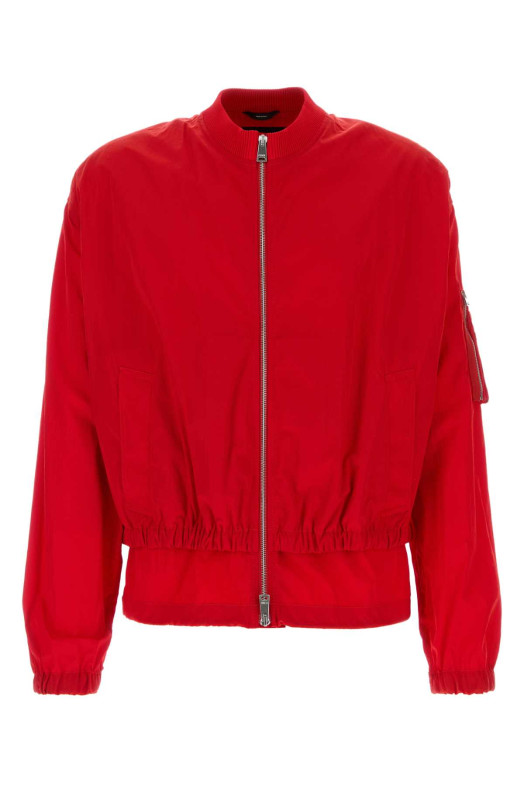 Червона нейлонова куртка-бомбер FENDI (FW1438AYU9)