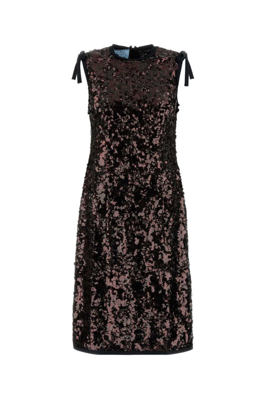 Brown sequins dress PRADA (P3O78RSOOO176A)