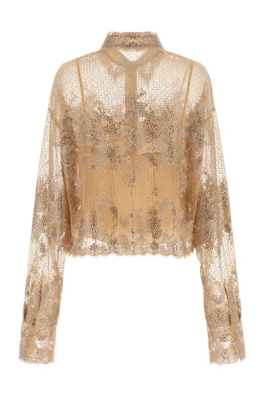 Сорочка з вишивкою, бежева ERMANNO SCERVINO D482K726CSCTUJP51315