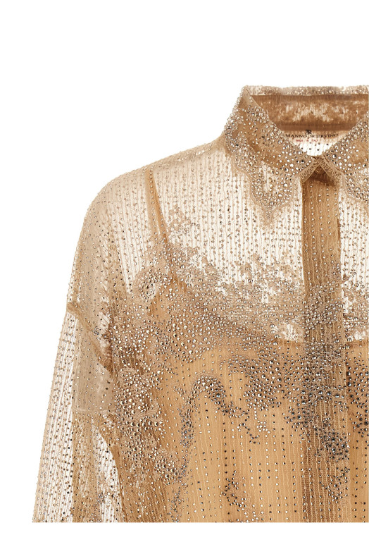 Сорочка з вишивкою, бежева ERMANNO SCERVINO D482K726CSCTUJP51315