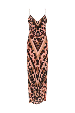 'Manuba' print dress Pink