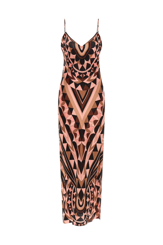 'Manuba' print dress Pink