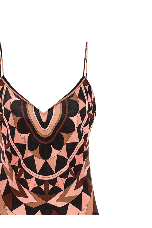 'Manuba' print dress Pink