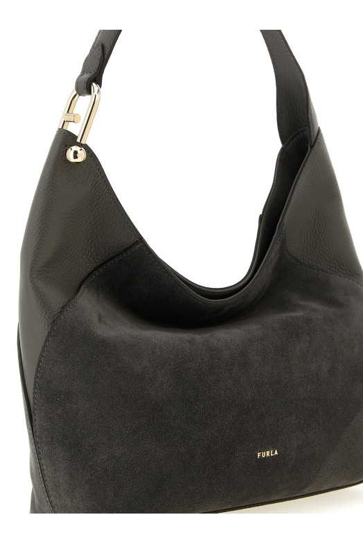 'Furla Lara' medium shoulder bag Gray