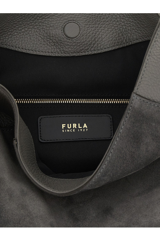 'Furla Lara' medium shoulder bag Gray