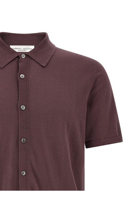 Knitted shirt Bordeaux