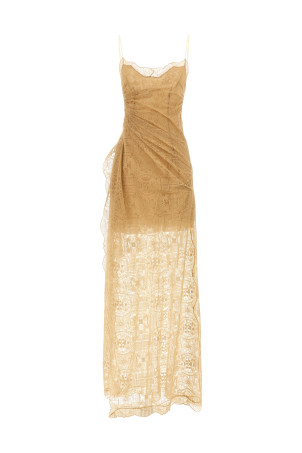 Embroidered dress orange