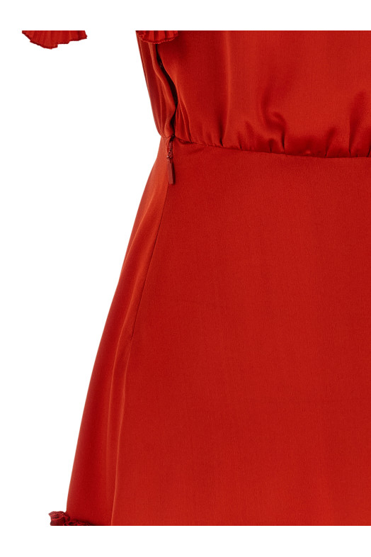 Silk dress Red
