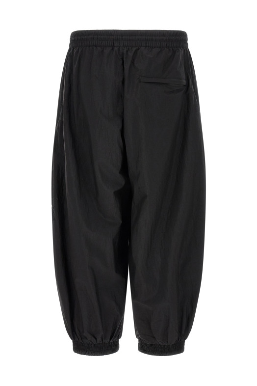 Rough-edged joggers Black