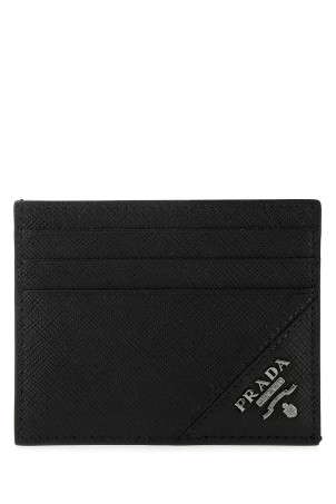 Black leather card holder Black PRADA (2MC223QME)