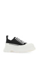 Black canvas Tread Slick sneakers ALEXANDER MCQUEEN (697072W4MV2)