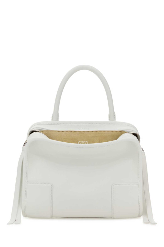 White leather small Amazona handbag White LOEWE (A039AS0X01)