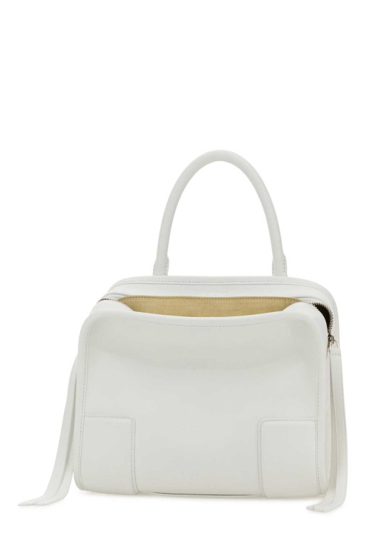 White leather small Amazona handbag White LOEWE (A039AS0X01)