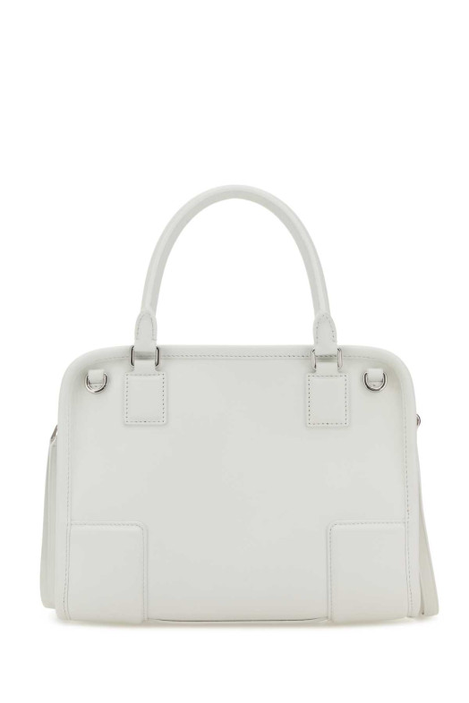White leather small Amazona handbag White LOEWE (A039AS0X01)
