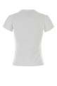 White cotton t-shirt Blue GANNI (A1050185)