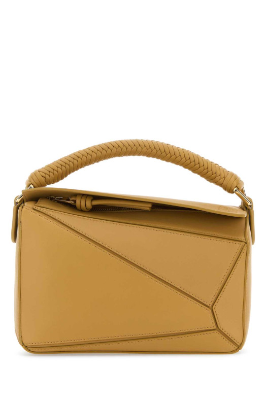 Beige leather small Puzzle handbag LOEWE (A510S21XAE)