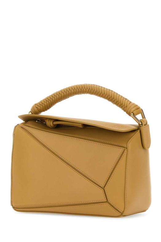 Beige leather small Puzzle handbag LOEWE (A510S21XAE)