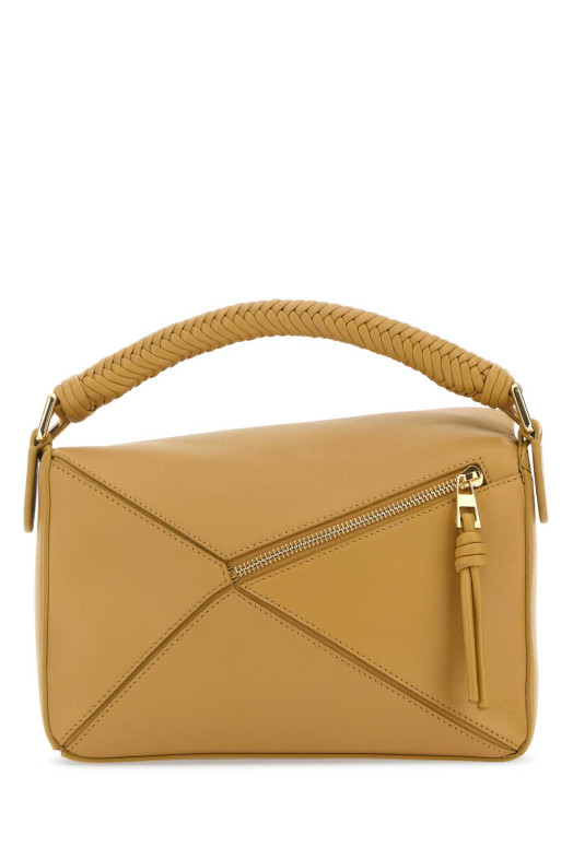 Beige leather small Puzzle handbag LOEWE (A510S21XAE)