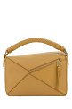 Beige leather small Puzzle handbag LOEWE (A510S21XAE)