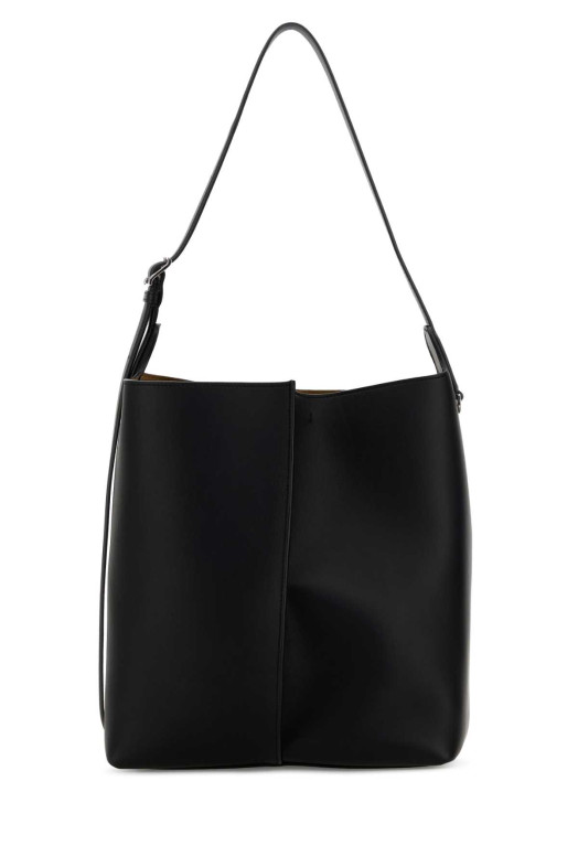 Black leather large Bilbao bucket bag Black LOEWE (AWRASHLX01)