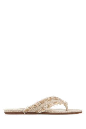 Two-tone canvas thong slippers JIMMY CHOO (BAYFLATBZM)