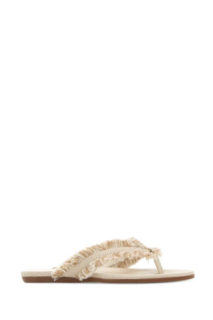 Two-tone canvas thong slippers JIMMY CHOO (BAYFLATBZM)