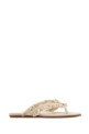 Two-tone canvas thong slippers JIMMY CHOO (BAYFLATBZM)