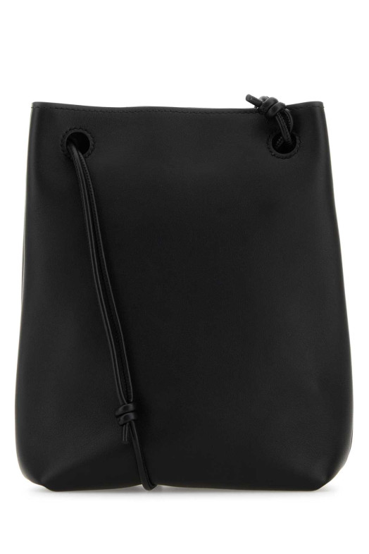 Black leather Pebble crossbody bag Black LOEWE (CANBSPPX01)