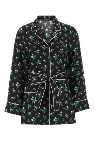 Сорочка з принтом із саржевої тканини DOLCE & GABBANA (F5I89TIS13G) DOLCE & GABBANA