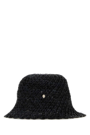 Black raffia Rio bucket hat Gray HELEN KAMINSKI (HAT52230)