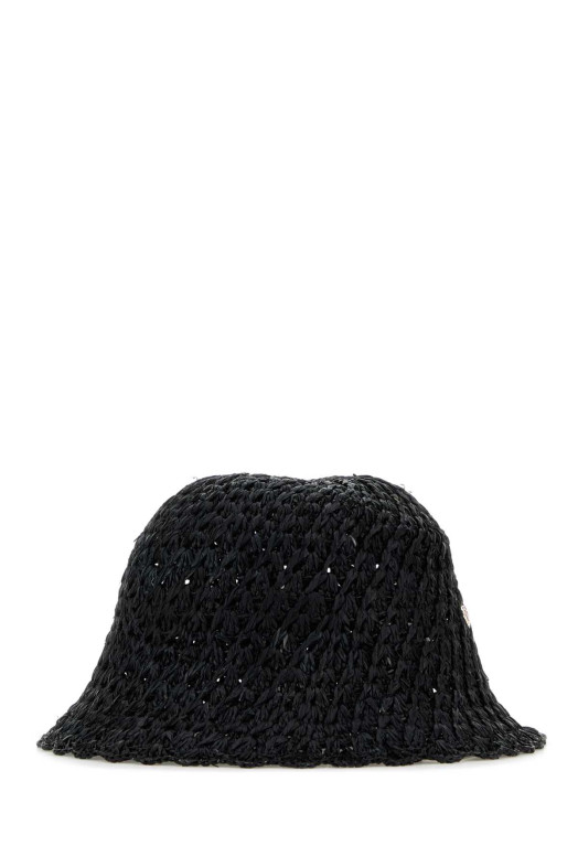 Black raffia Rio bucket hat Gray HELEN KAMINSKI (HAT52230)