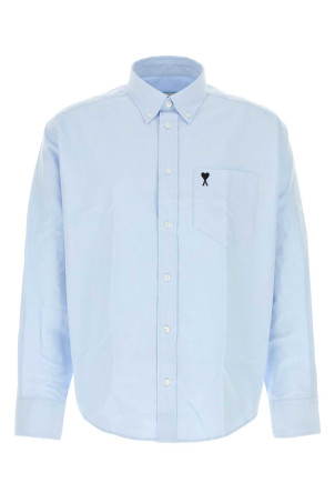 Light blue oxford shirt Fuchsia AMI (HSH822CO0031)