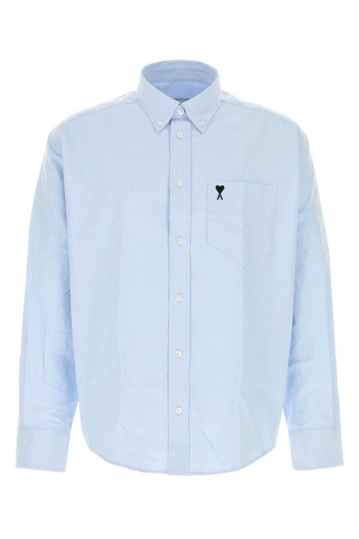 Light blue oxford shirt Fuchsia AMI (HSH822CO0031)