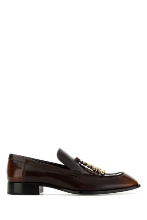 Chocolate leather Edge loafers Brown LOEWE (L814379X69)