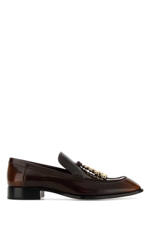 Chocolate leather Edge loafers Brown LOEWE (L814379X69)