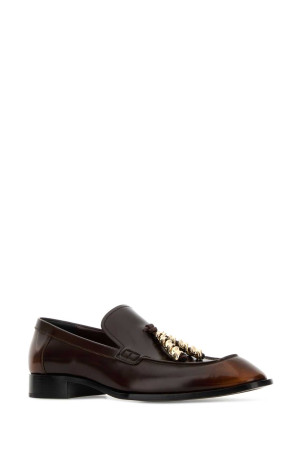 Chocolate leather Edge loafers Brown LOEWE (L814379X69)