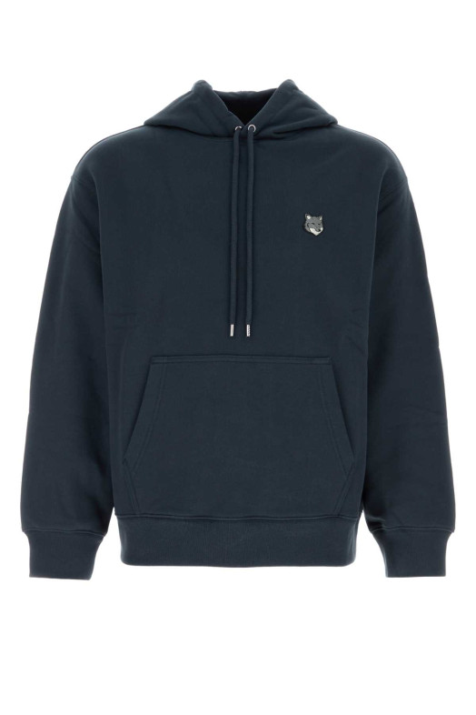 Dark blue cotton sweatshirt MAISON KITSUNE (PM00703KM0341)