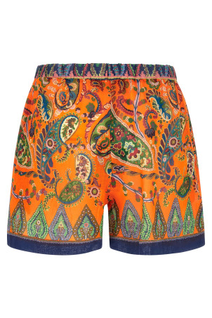 Ramie shorts orange