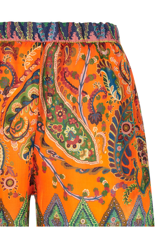 Ramie shorts orange