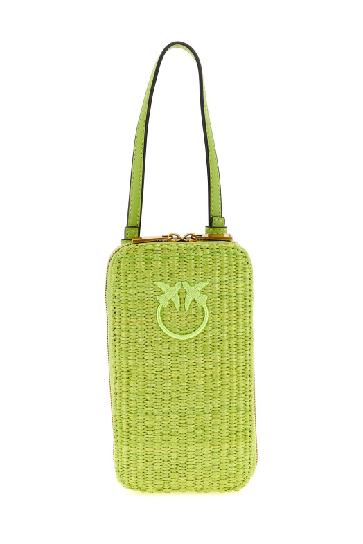 Raffia smartphone holder Green