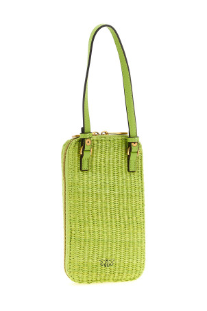 Raffia smartphone holder Green