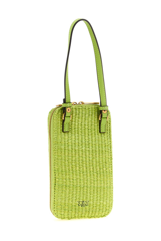 Raffia smartphone holder Green