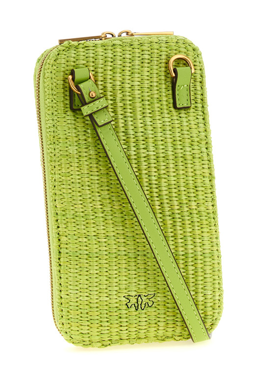 Raffia smartphone holder Green