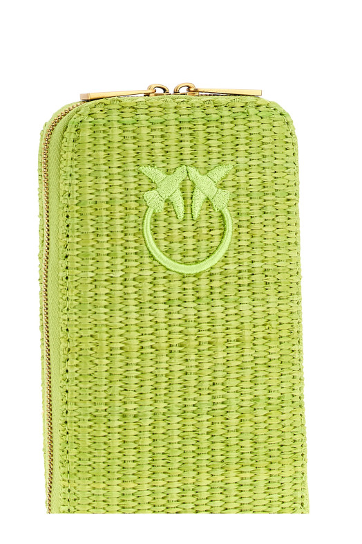 Raffia smartphone holder Green