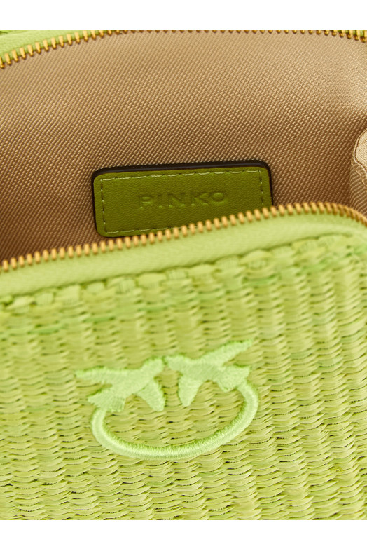 Raffia smartphone holder Green